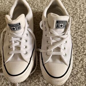 Converse Kids White Canvas Sneakers